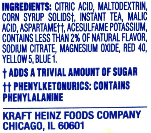 12-Quart 1.6-Ounce (Pack 7) Crystal Light Raspberry Iced Tea Drink Mix, Canister