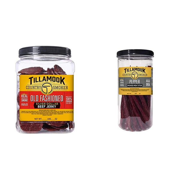 Tillamook Country Smoker Tillamook Real Hardwood Smoked Old Fashioned Silver Dollar Beef Jerky 13oz Resealable