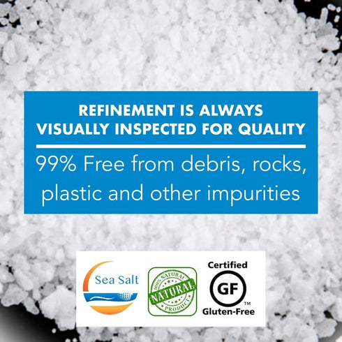 8 oz, All Goods Mediterranean Sea Salt Grinder Refill Coarse Gourmet Rock Salt, Perfect for Cooking, Salt Grinder, Sal