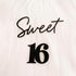 Snlioek 16 16th Black Sweet Cake Topper,Acrylic Happy Birthday Cake Decor for Sweet Sixteen Theme Birthday Anniversary