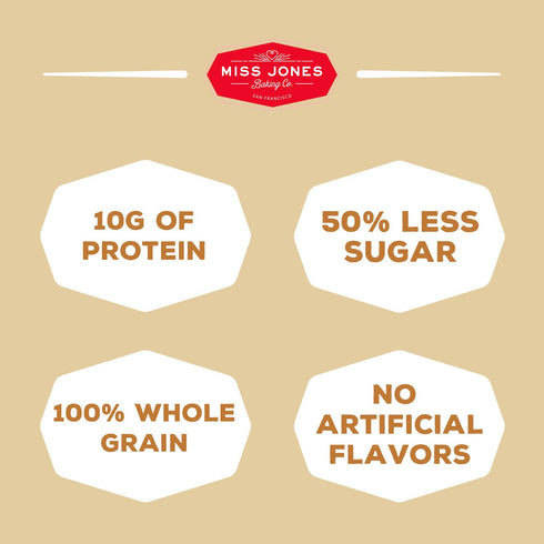 Miss Jones Baking Gluten Free Banana Bread & Muffin Mix: 50% Lower Sugar, Naturally Sweetened, 10.57 Ounce