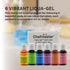 6 Pack 20ml Chefmaster - Neon Liqua-Gel Food Coloring - Fade Resistant - of Bottles - Stunning Vivid Colors