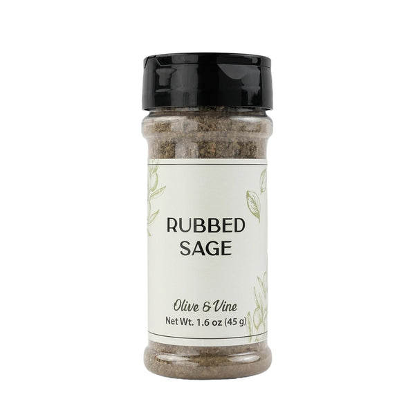 Olive & Vine Rubbed Sage, Earthy & Aromatic, Seasoning for Roasted Poultry,