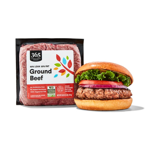 365 by Whole Foods Market 80% Lean/20% 16 OZ Ground Beef Fat