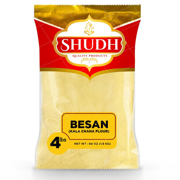 Shudh KALA CHANA BESAN (CHICKPEA FLOUR) 4 LB ~ All Natural |