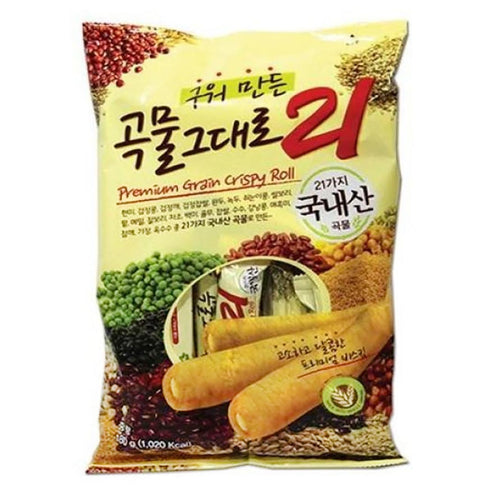 Korean Premium Multi Whole Grain Baked Crispy Rolls, 180g