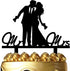 Funny Game Console Wedding Cake Topper, Video Game Gamer Couple Cake Topper for Wedding & Party Decorations