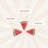 Gummy Gummies 14 Watermelon Slice Cup (Halal) - Mixed Candies Assortment Bag - Individually Wrapped - Sweet and Chewy