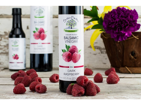 Sutter Buttes (250ml Balsamic Vinegar Dark Raspberry Infused bottle), Artisan Italian Grape Must Reduction Balsamic