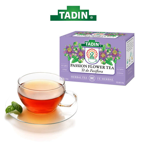3 PACK Tadin Tea, Pasiflora - Passion Flower Tea, 72 Tea Bags, Relax Mind Muscle