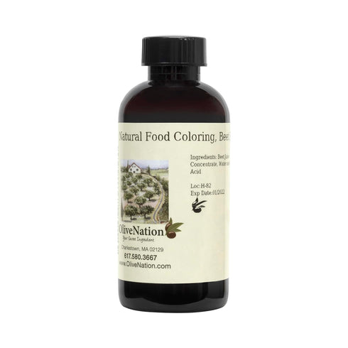 Frozen OliveNation Natural Beet Red Food Color, Water Soluble Liquid Coloring from Beet Juice Concentrate for Icing