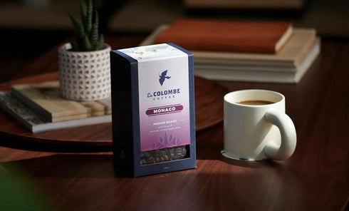 12 (Pack 1) La Colombe Monaco Medium Roast Whole Bean Coffee - Notes of Milk Chocolate, Graham Cracker, Black Cherry