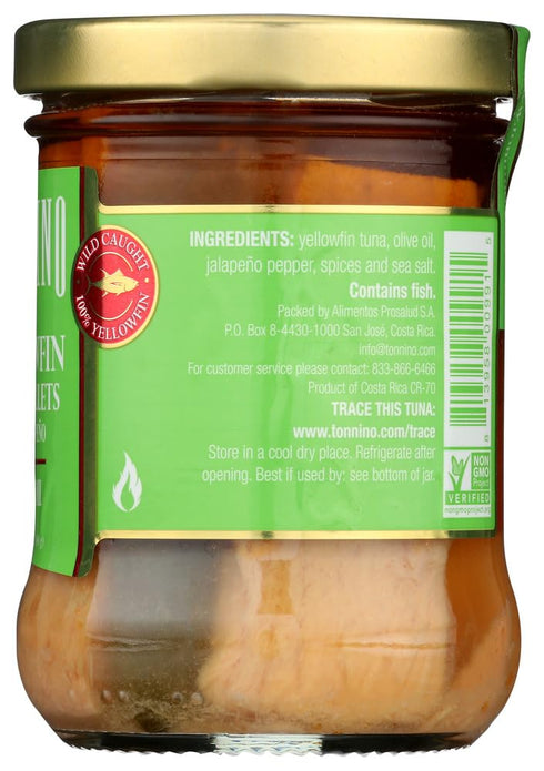 6.7 oz 3PC Tuna Fillets with Jalapeno iin Olive Oil