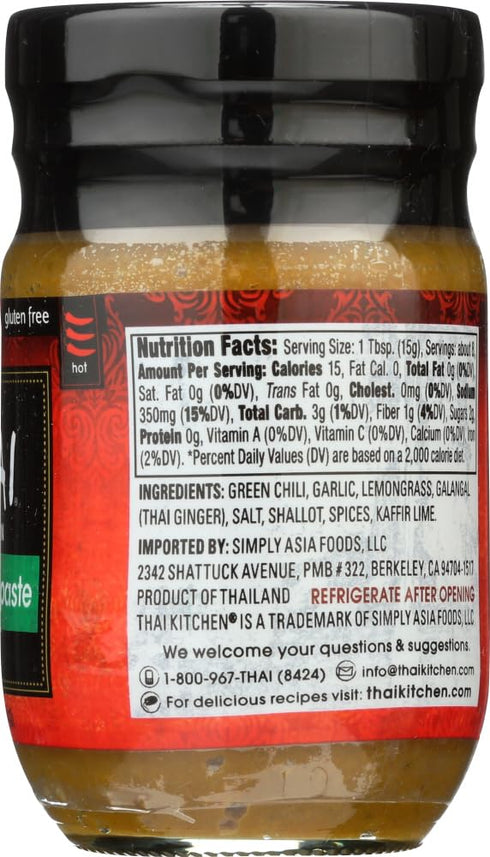 4 oz 2 Thai Kitchen Green Curry Paste - - pk by Thai Kitchen