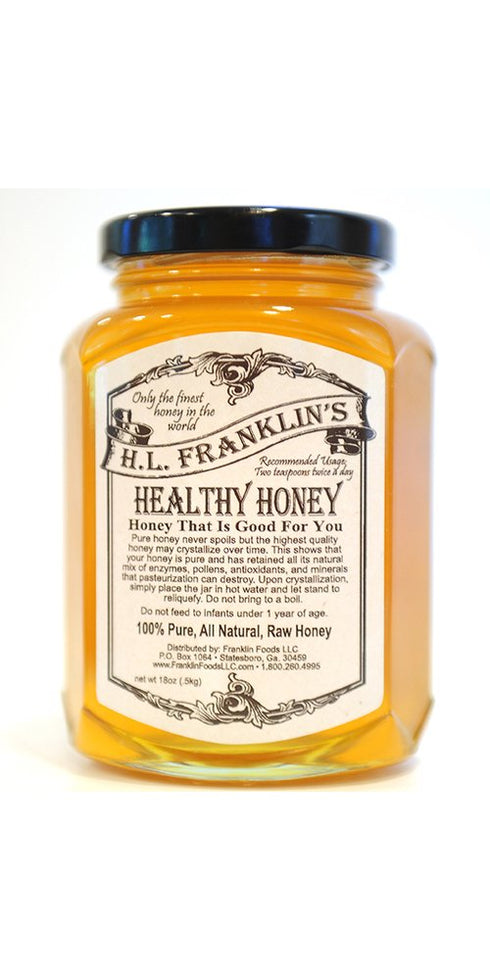 H.L. Franklin's Healthy Honey , Tupelo (18oz)