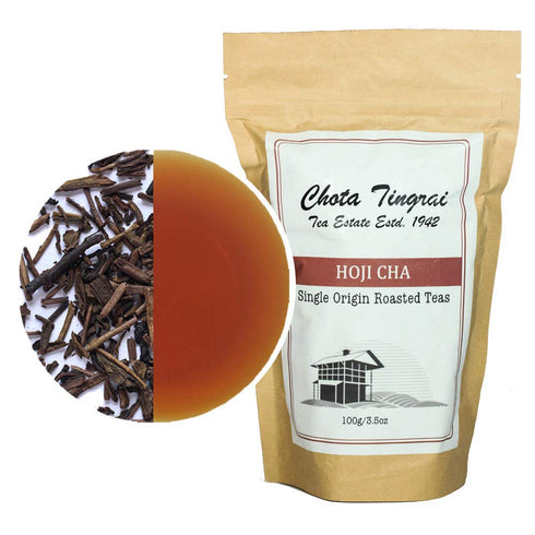 Hojicha Green Tea - Roasted Green Tea from Chota Tingrai Tea Estate, 3.5 oz / 100 g (50 cups brewed)