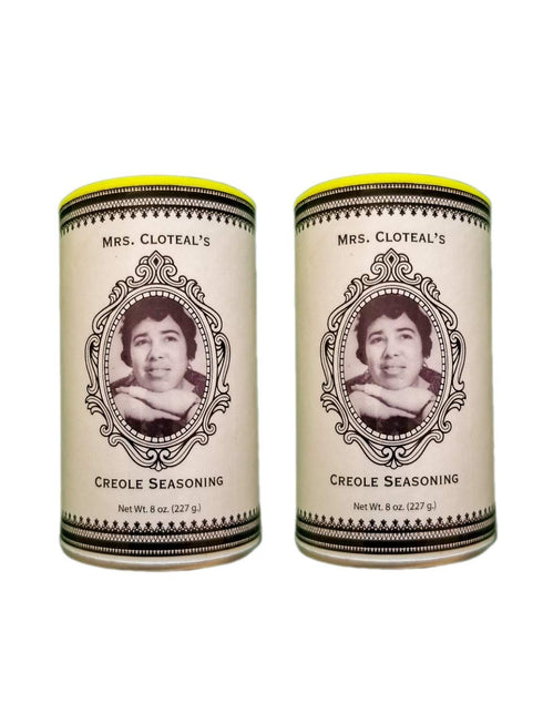 Mrs. Cloteal's Creole Seasoning Blend, 8oz (2 Pack), Authentic All Purpose, MSG Free, Certified Creole