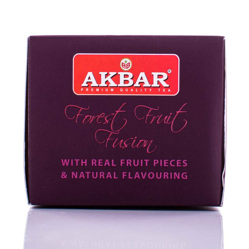Akbar Flavoured Teas with Real Fruit Pieces - 20 Foil Tea Bags (Forest Fruit Fusion)