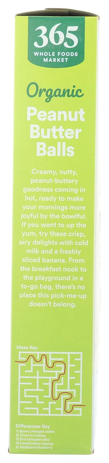 365 10 by Whole Foods Market, Organic Peanut Butter Balls, Ounce