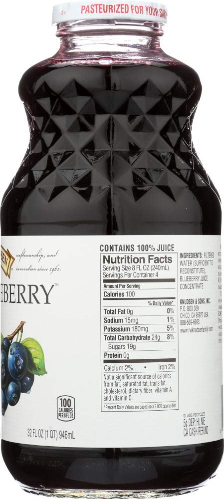 32 fl.oz(Pack 3) Knudsen Just Juice, Blueberry