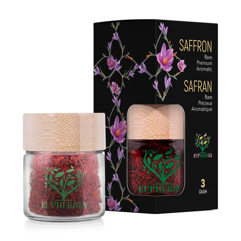 EUPHERBIA Saffron, Grade A+ All Red Saffron Threads, Pure, Premium, Aromatic, 100% Natural, Hand Harvested, “Red Gold” Spice for Culinary Delights, Kosher Certified (3)