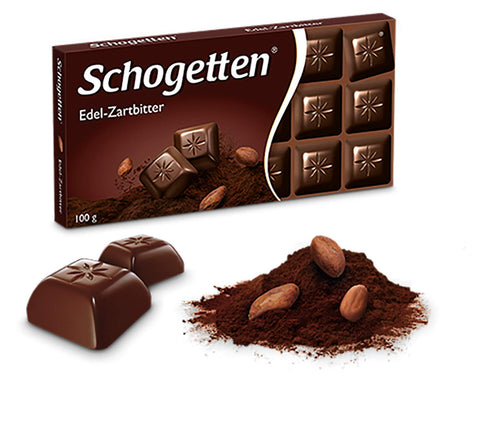 Schogetten 100g/3.52oz (Pack 2) Dark Chocolate Bar Candy Original German Chocolate
