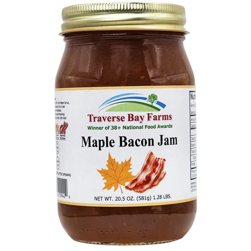 Traverse Bay Farms Fruit Jams and Butters (Maple Bacon, 1 Jar)