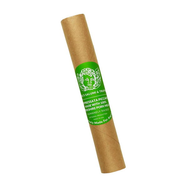 Angel's Salumi Soppressata Piccante 5.5oz Gourmet Artisanal Charcuterie Humanely Raised, Vegetarian Fed,