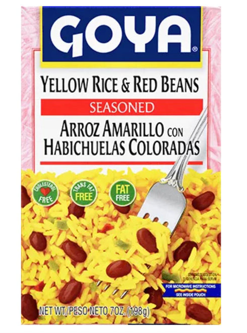 Goya Yellow Rice and Red Beans, 7 oz, 2-Pack