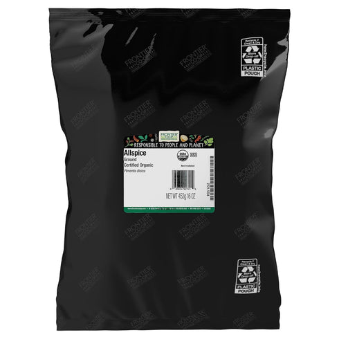 Frontier Co-op Organic Allspice Powder, 1lb Bulk Bag - Warm, Aromatic Spice