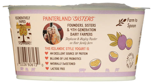 Painterland Sisters 5.3 Organic Passion Fruit Skyr, Ounce