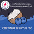 100mg 15 Pack Bobelo Self Carbonating, Clean Energy + Hydration Electrolytes Powder Drink Mix, Coconut Berry Blitz