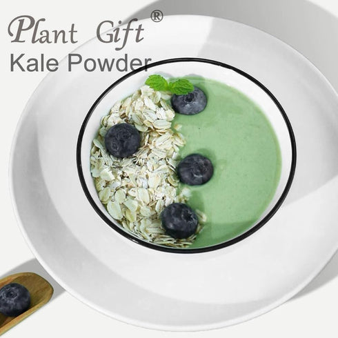 Plant Gift 100g/3.52oz 100% Kale Powder Natural Pure Natural Food Coloring, Great for Baking, Juices, Smoothies, Shakes