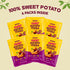 BOX OF LIFE 17 oz (480g) 6 2.82 oz (6 80g) Packets, 100% Sweet Potato Sticks / x x Chewy Taste, Sweet Potato