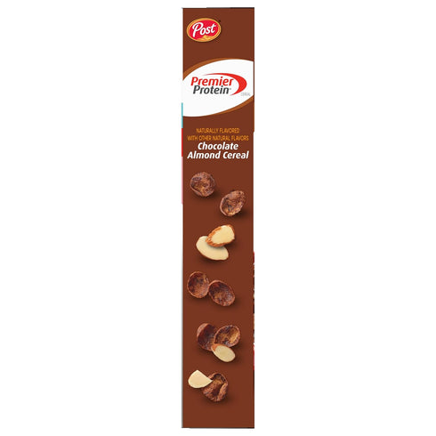 20g 9 OZ (Pack 2) Premier Protein Chocolate Almond Cereal, Chocolatey Protein Cereal Flakes with Sliced Almonds