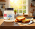 Backaldrin 12.35 oz Premium White Chocolate Spread - Smooth Creamy Butter for Toast, Bagels, Pancakes, Waffles