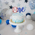 Red and Blue Baseball Cake Topper, One Rookie of The Year 1st Birthday Cake Topper for Baseball Theme Supplies