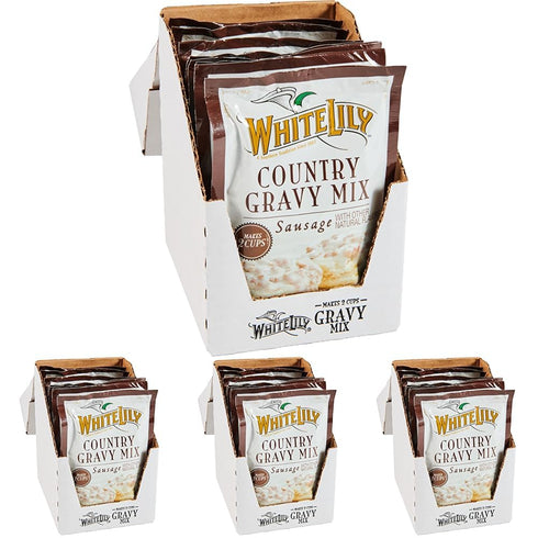 White Lily Sausage Country Gravy Mix, 2.25 oz (Pack of 32)