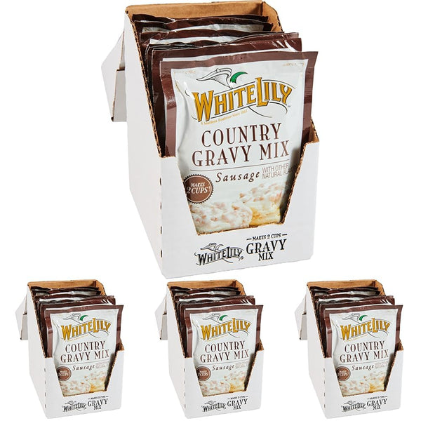White Lily Sausage Country Gravy Mix, 2.25 oz (Pack of 32)