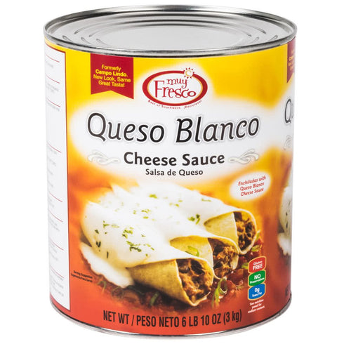 Muy Fresco Queso Blanco Mild White Cheese Sauce #10 Can By TableTop