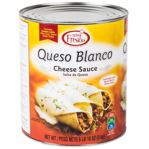 Muy Fresco Queso Blanco Mild White Cheese Sauce #10 Can By TableTop