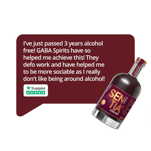 20 16.9 oz (500ml), Sentia Gaba Red, Botanical Non Alcoholic Spirit, Award Winning, Vegan, Gluten Free and GM Free