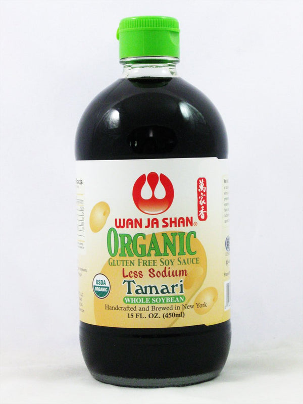 Wan Ja Shan Organic Gluten Free Less Sodium Tamari, 1 X 15 Fl Oz