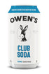 8.2oz (24 pack) Owen's Club Soda, Premium Cocktail Mixer Made with Pure Pacific Sea Salt - Cans