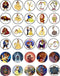 30 Edible Cupcake Toppers – The Beast's Redemption Themed Collection of Cake Decorations on Wafer Sheet