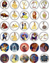 30 Edible Cupcake Toppers – The Beast's Redemption Themed Collection of Cake Decorations on Wafer Sheet