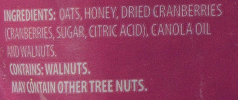 Udi's 12 oz (Pack 3) Gluten Free Granola, Cranberry, Pouches
