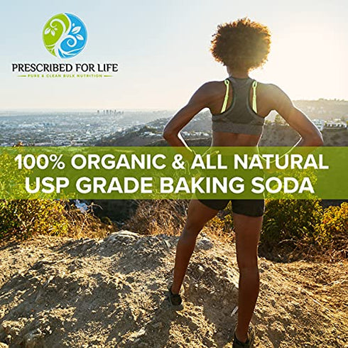 Prescribed For Life Natural Sodium Bicarbonate - 1 Lb Pouch Baking Soda Powder