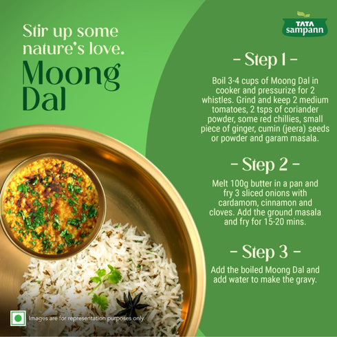 Tata Sampann 1kg Moong Dal - Unpolished