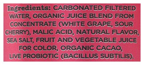 12 Oz Culture Pop Soda, Black Cherry Soda, Fl